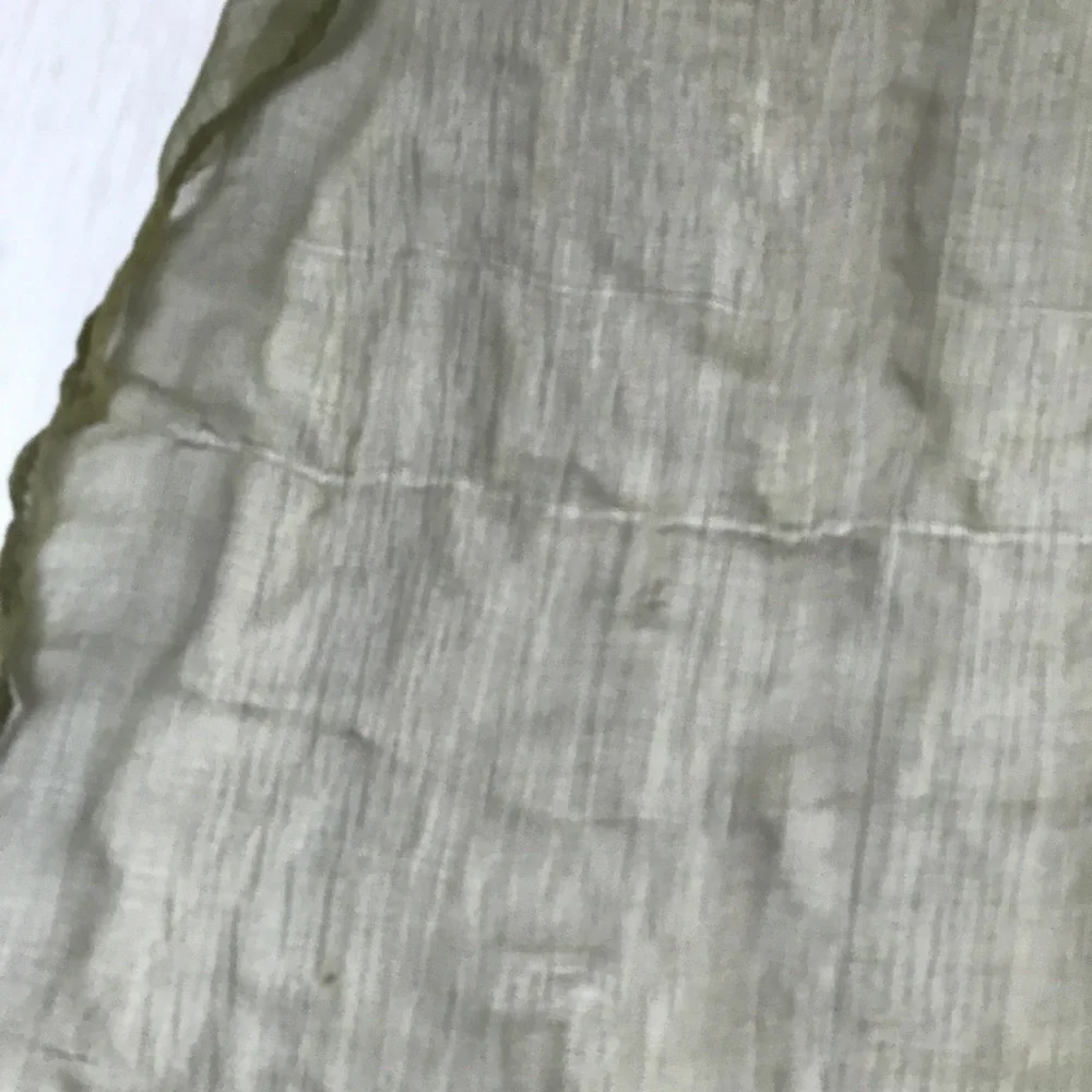 ORGANZA HUNTER GREEN SHEER RECTANGLE SCARF WOMENS